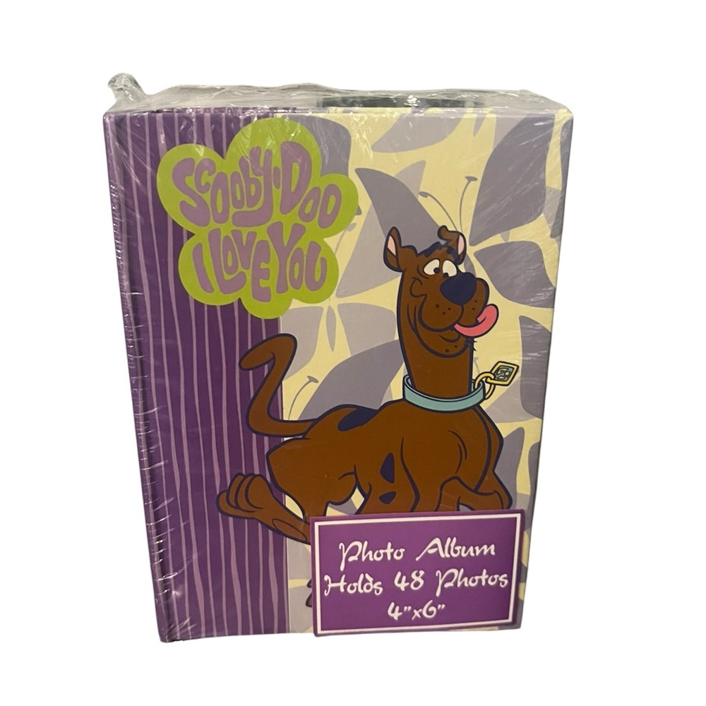 *NFS*Vintage Scooby-Doo I Love You Photo Album 48 4x6PhotosSealed PlasticSleeves